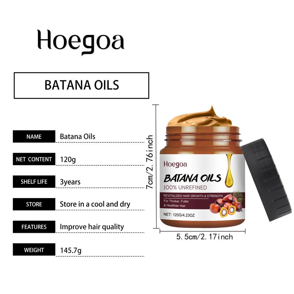 HOEGOA Batana Oil Hair Treatment – Shine, Nourish & Strengthen Hair Treatment Mask QXL