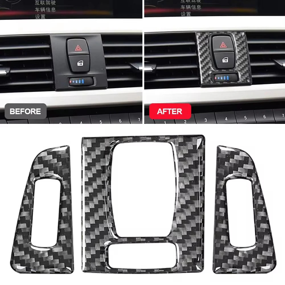 BMW F30 F31 F32 F34 3 Series Carbon Fiber Air Vent Trim Cover Car Interior Trim QXL