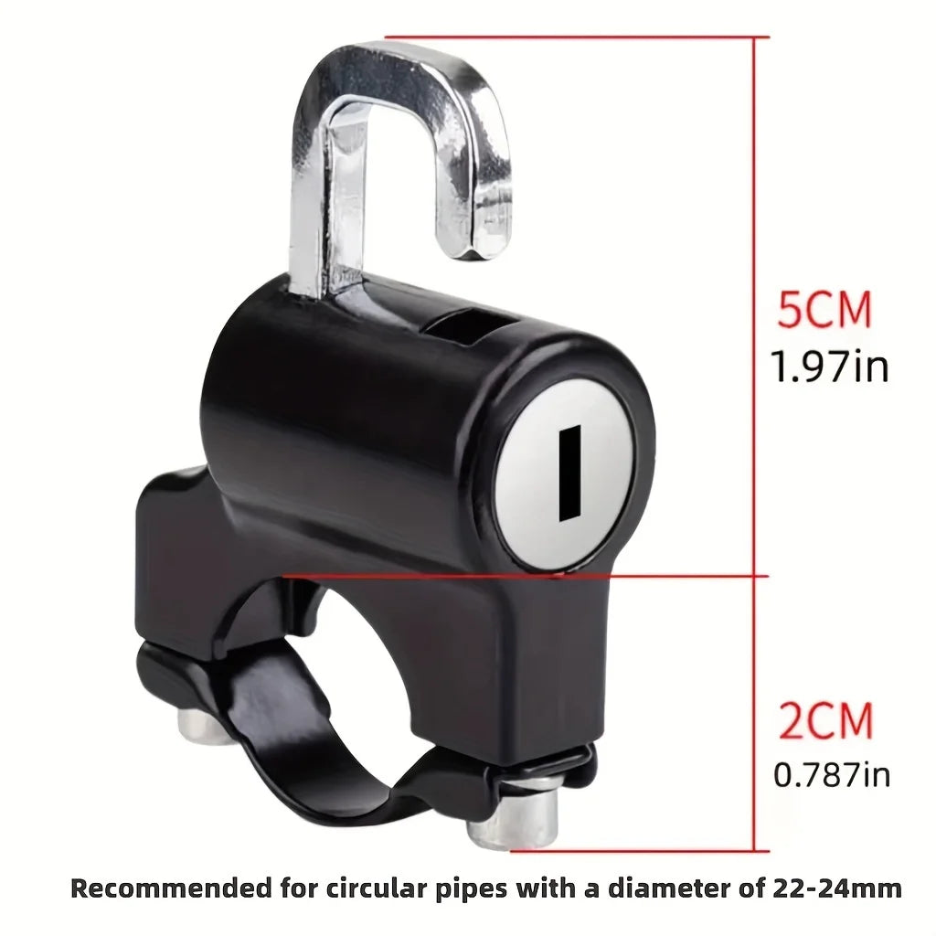 Motorcycle Helmet Lock | Handlebar Anti-Theft Security Mount Motorcycle Helmet Lock QXL