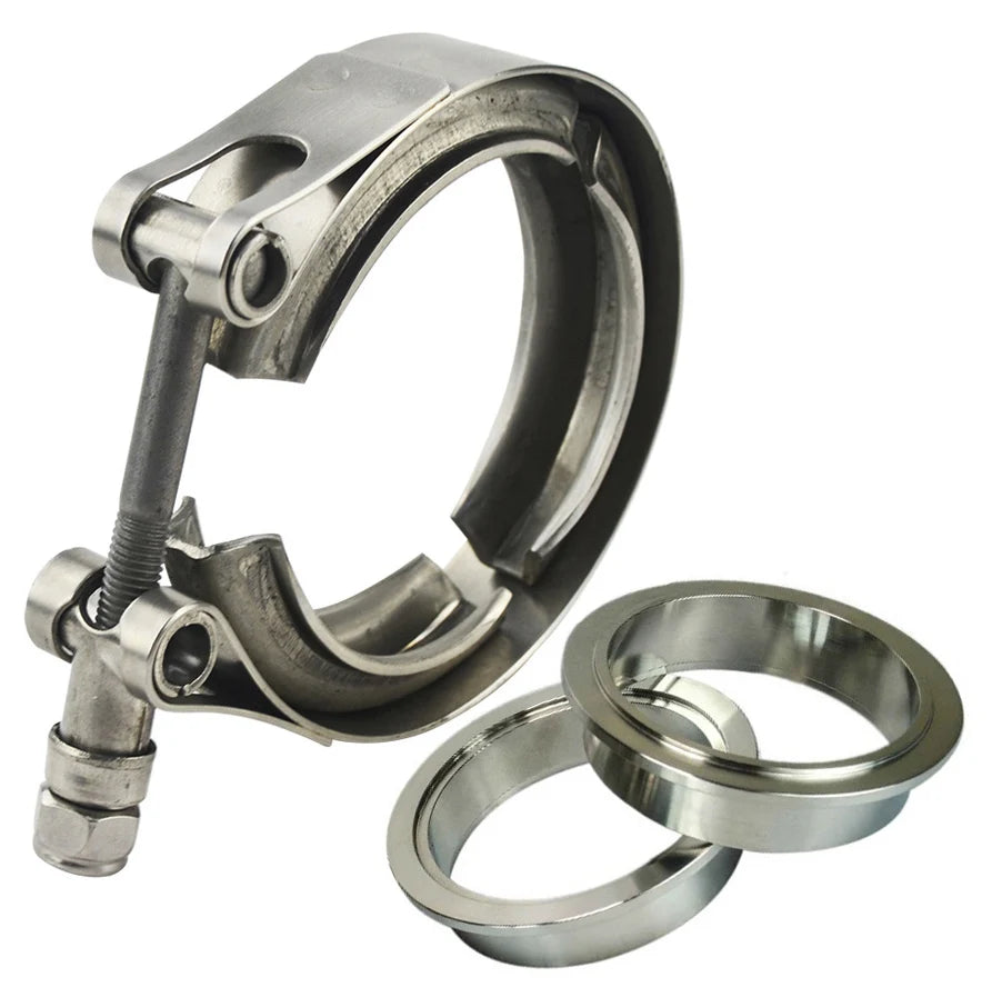 V-Band Exhaust Clamp Kit 51mm 63mm 76mm | SUS304 Stainless Exhaust Clamp Kit QXL