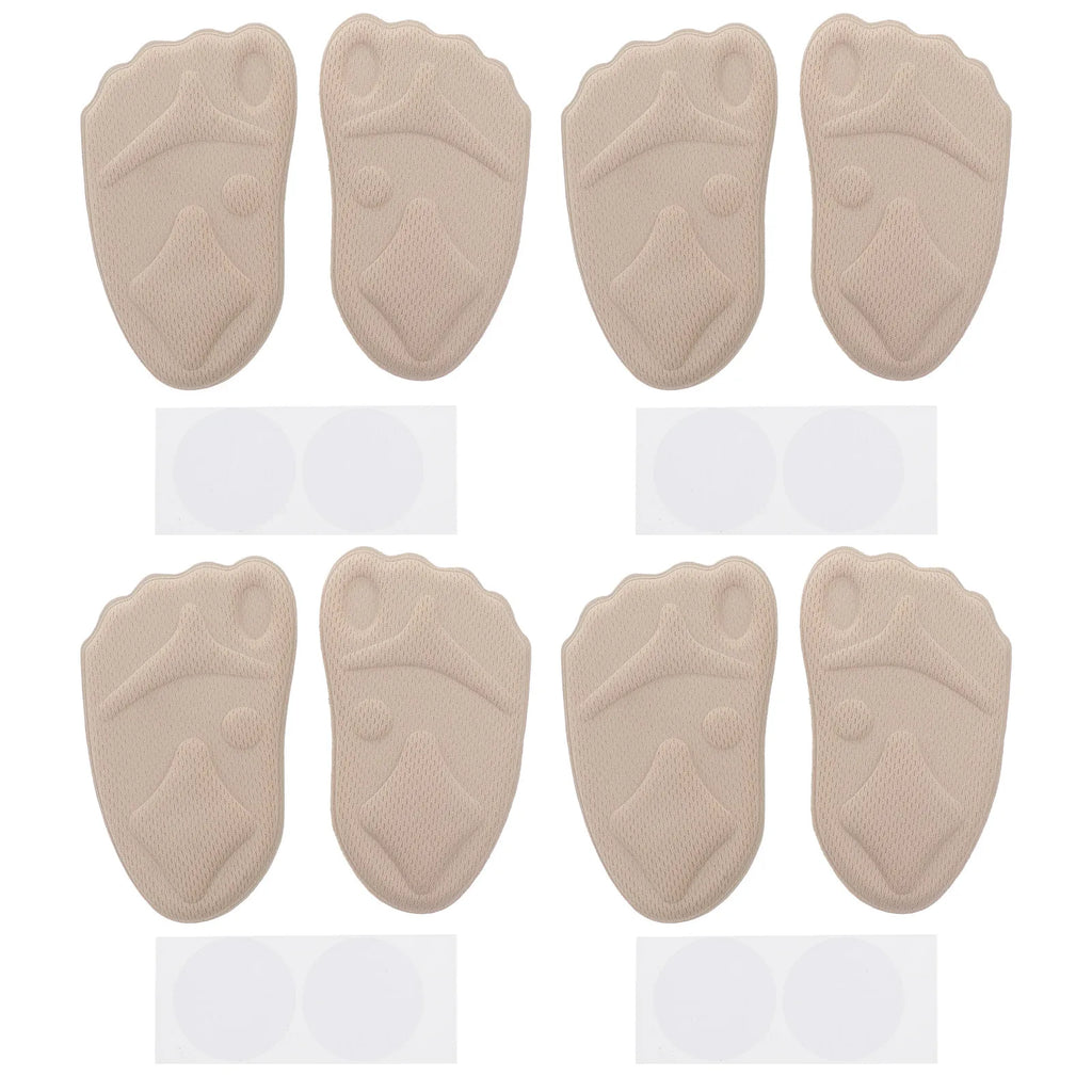 8-Pack Forefoot Cushion Pads | Half Shoe Insoles for High Heels Forefoot Shoe Insoles QXL Default Title
