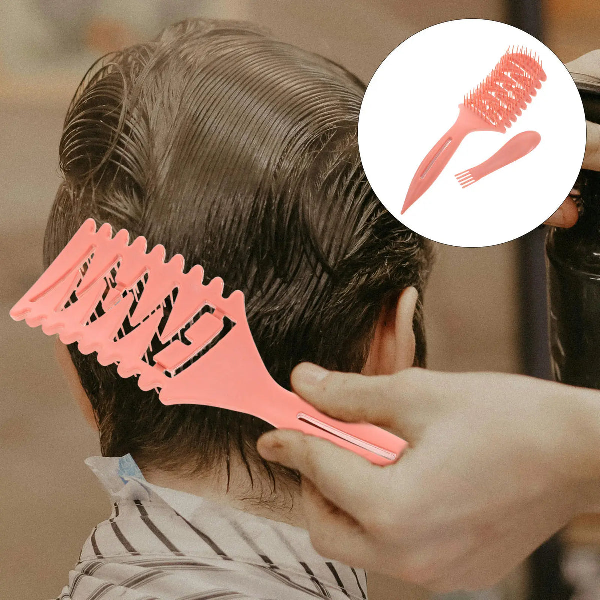 2-Piece Hair Comb Set – Teasing, Parting & Tube Squeezer Hair Styling Comb Set QXL other