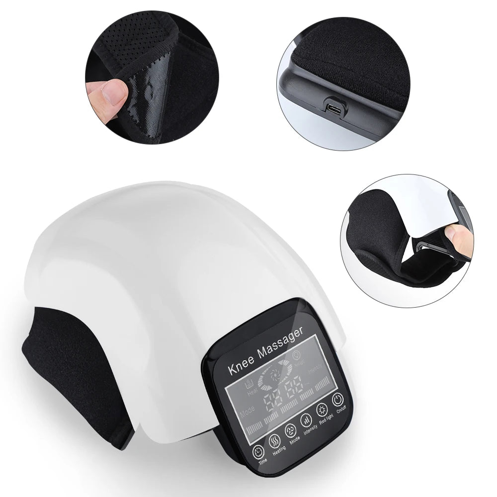 Wireless Knee Massager | Air Pressure, Heat & Vibration Knee Massager QXL