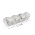 4-Slot Condiment Tube Holder for Fridge & Pantry | ABS Kitchen Tube Organizer QXL 1pcs-white