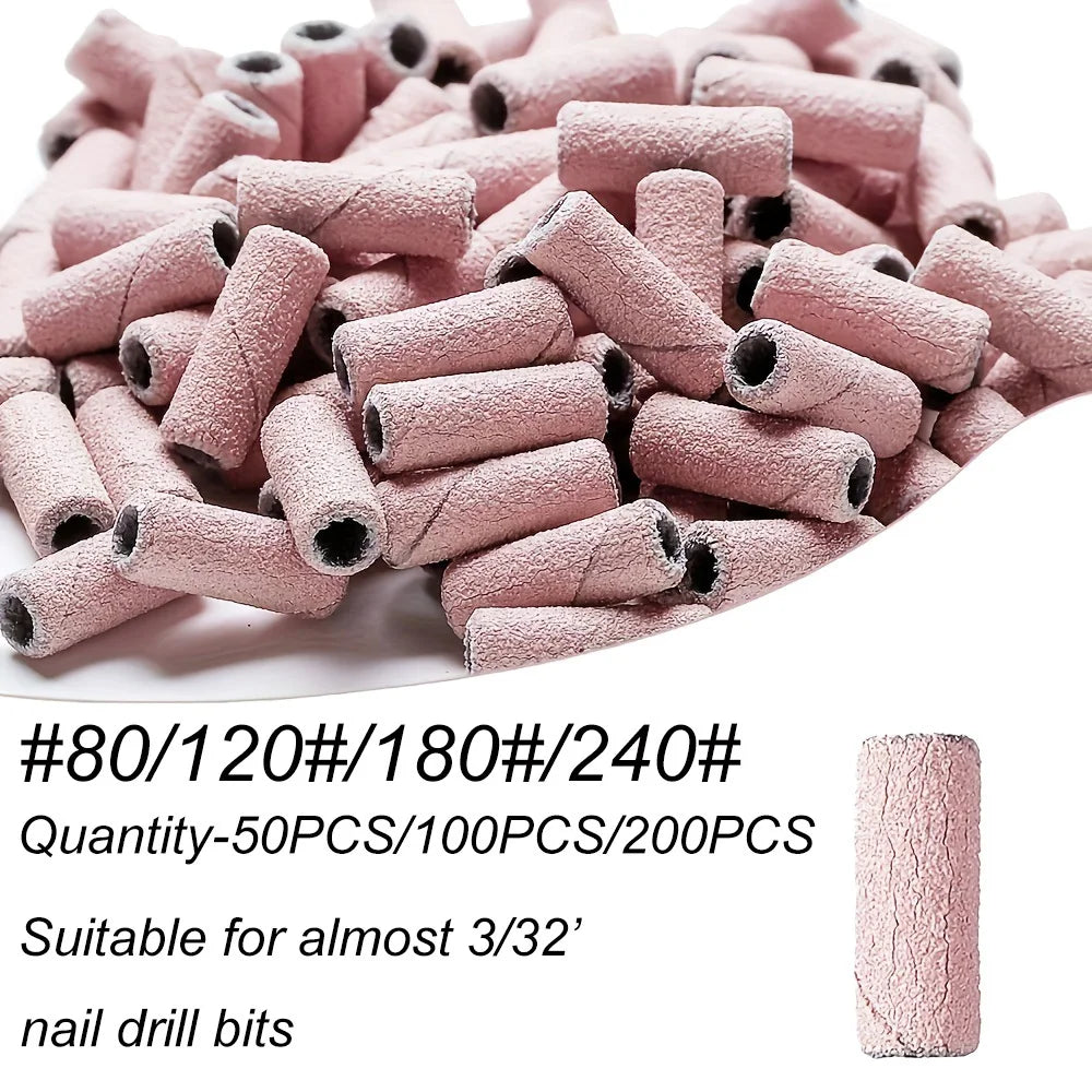 3mm Mini Sanding Bands for Nail Drill | 80–240 Grit | FUMOSIK Nail Sanding Bands QXL