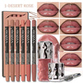 8-Piece Lip Kit: 6 Blendable Lip Liners, Gloss & Sharpener Lip Makeup Set QXL set 1