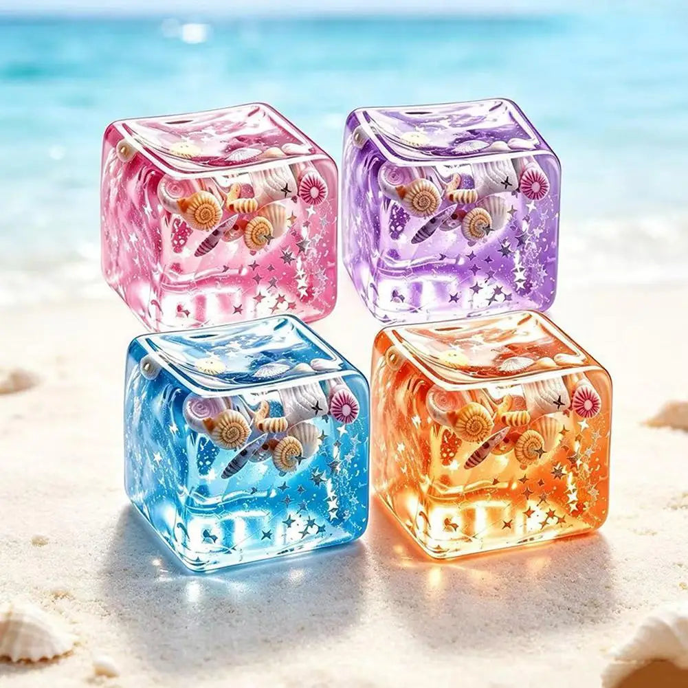 3D Ocean Shell Sensory Squeeze Cube | Squishy Fidget Toy Sensory Fidget Toy QXL
