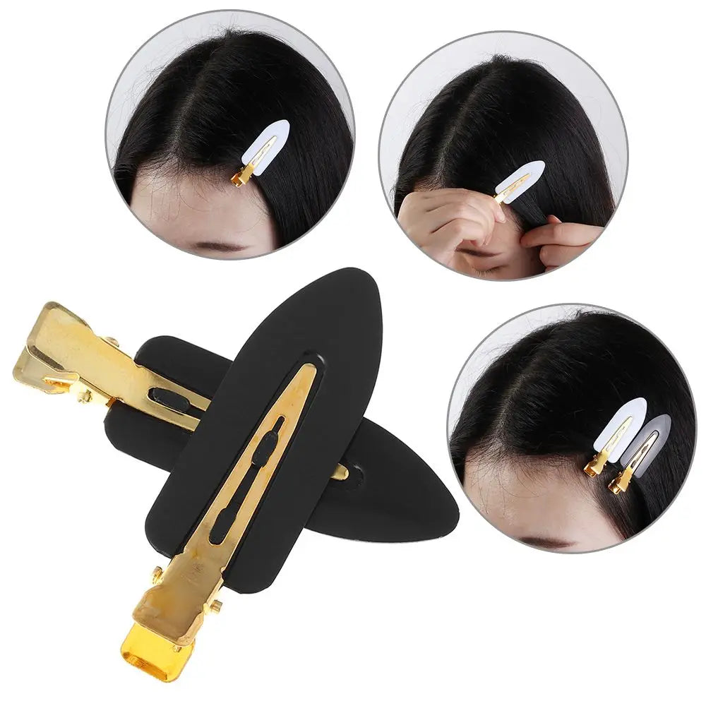 4-Pack Seamless No-Crease Hair Clips | Styling Barrettes Hair Clips QXL