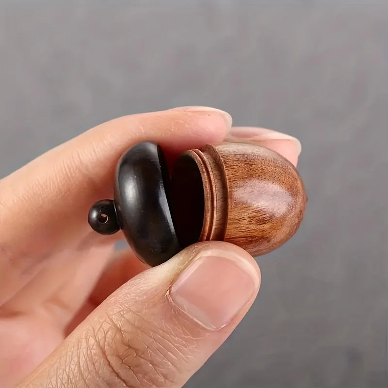 Wooden Acorn Wishing Bottle Keychain | DIY Pendant Charm Keychain Pendant Charm QXL