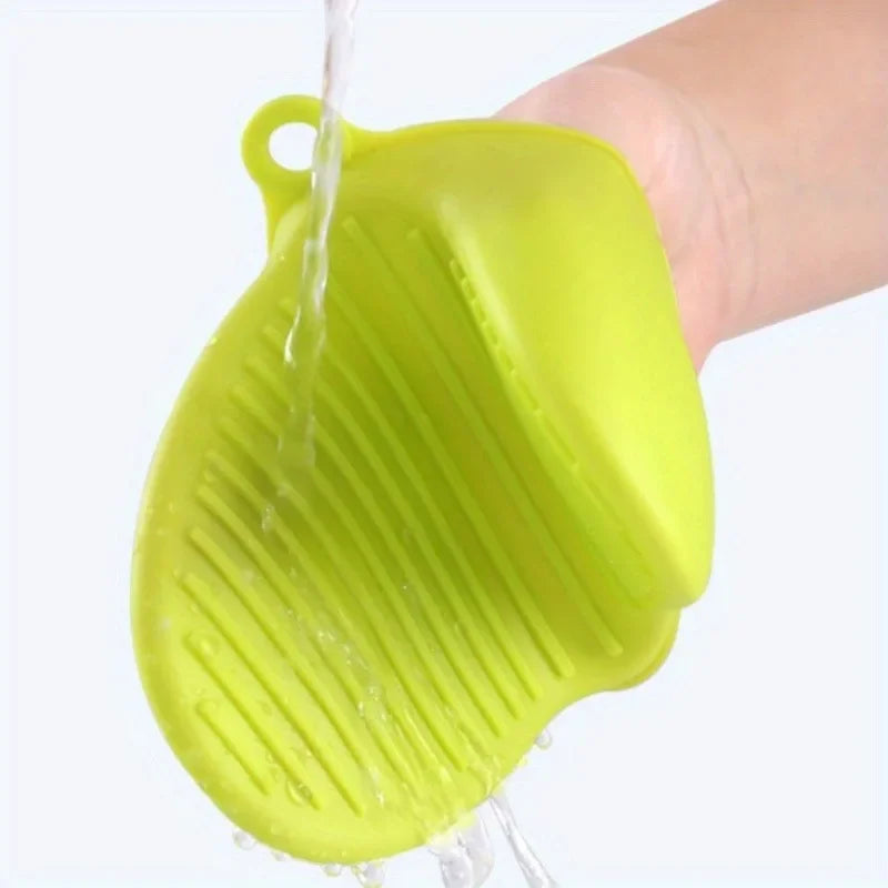 Silicone Two-Finger Oven Mitts | Bowl & Plate Gripper Clips Silicone Oven Mitts QXL