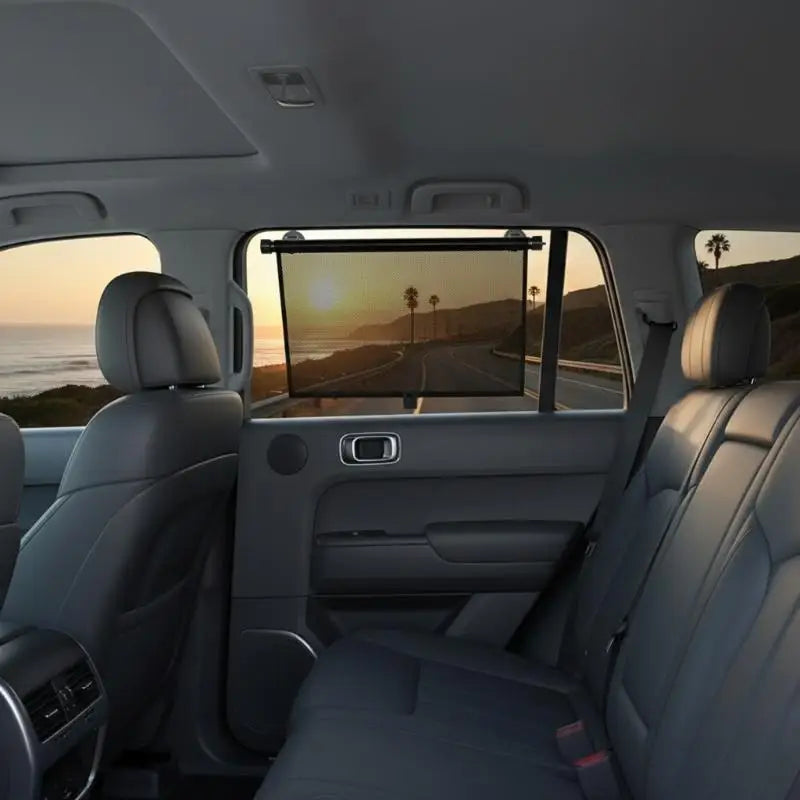 Retractable Car Side Window Sunshade | UV Mesh Curtain Car Window Sunshade QXL