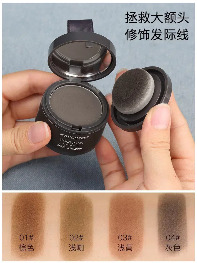 MAYCHEER Hairline Shadow Powder – Instant Grey Root Coverage Hairline Root Powder QXL