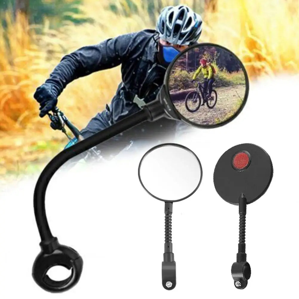360° Adjustable Bike Handlebar Rearview Mirror | ABS Bike Handlebar Mirror QXL