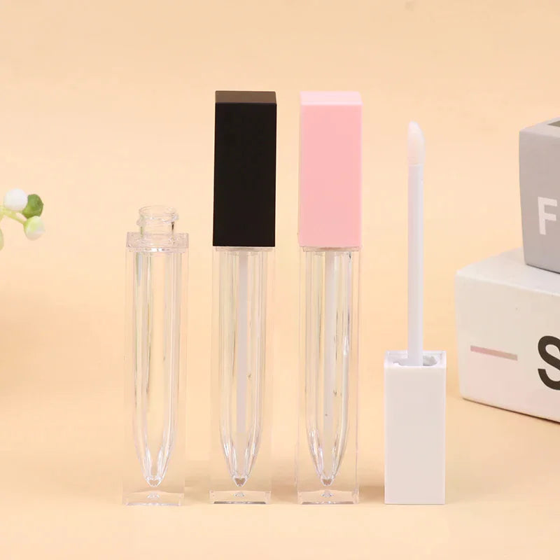 7ml Square Empty Lip Gloss Tubes | Refillable DIY Containers Lip Gloss Container QXL