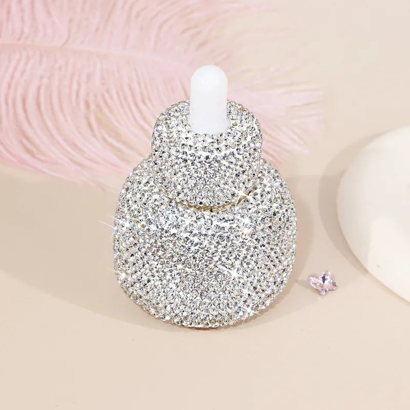 30ml Diamond Glass Essential Oil & Perfume Sample Bottle Glass Perfume Bottle QXL