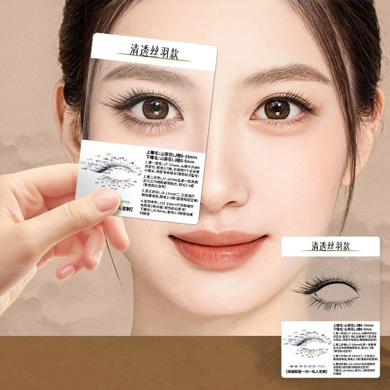 False Lash Trial Card | Lash Style Try-On Display Board Lash Display Card QXL N10