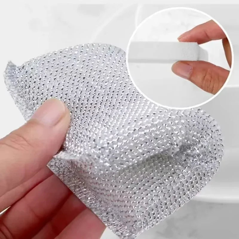 Scratch-Free Dishwashing Sponge 4/8 Pack | Pot & Pan Cleaner Dishwashing Sponge Set QXL