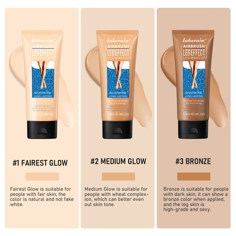 Waterproof Leg & Body Foundation | Full Coverage 118ml Body Foundation QXL