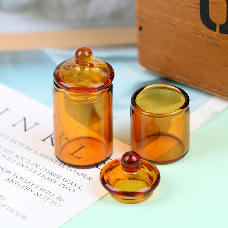 1:12 Dollhouse Miniature Glass Candy Jar | Kitchen Decor Dollhouse Miniature QXL