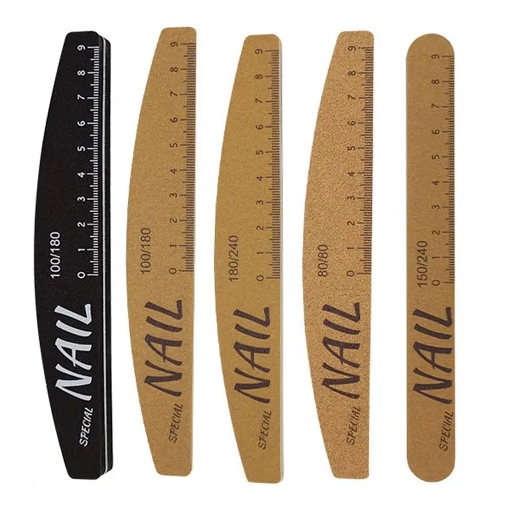 Nail Polish Roller & Buffing Stick | 80–180 Grit Manicure Tool Nail Buffing Tool QXL 5pcs set