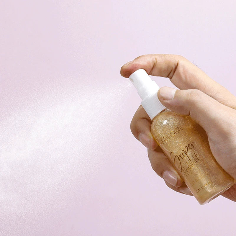 Glitter Body Highlight Spray – 5 Colors Face & Hair Illuminator Body Highlight Spray QXL