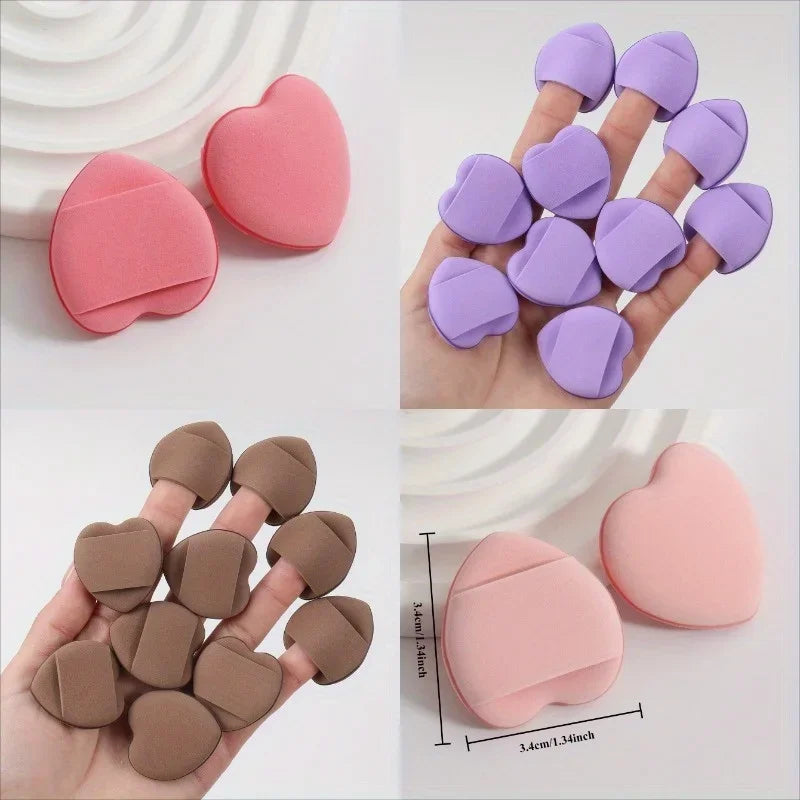 15-Pack Latex-Free Fingertip Makeup Sponges | Thumb Puff Set Makeup Sponge Set QXL