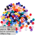 100-Pack Multicolor Dreadlock Beads | Hair Rings & Tube Cuffs Dreadlock Hair Beads QXL NO.5