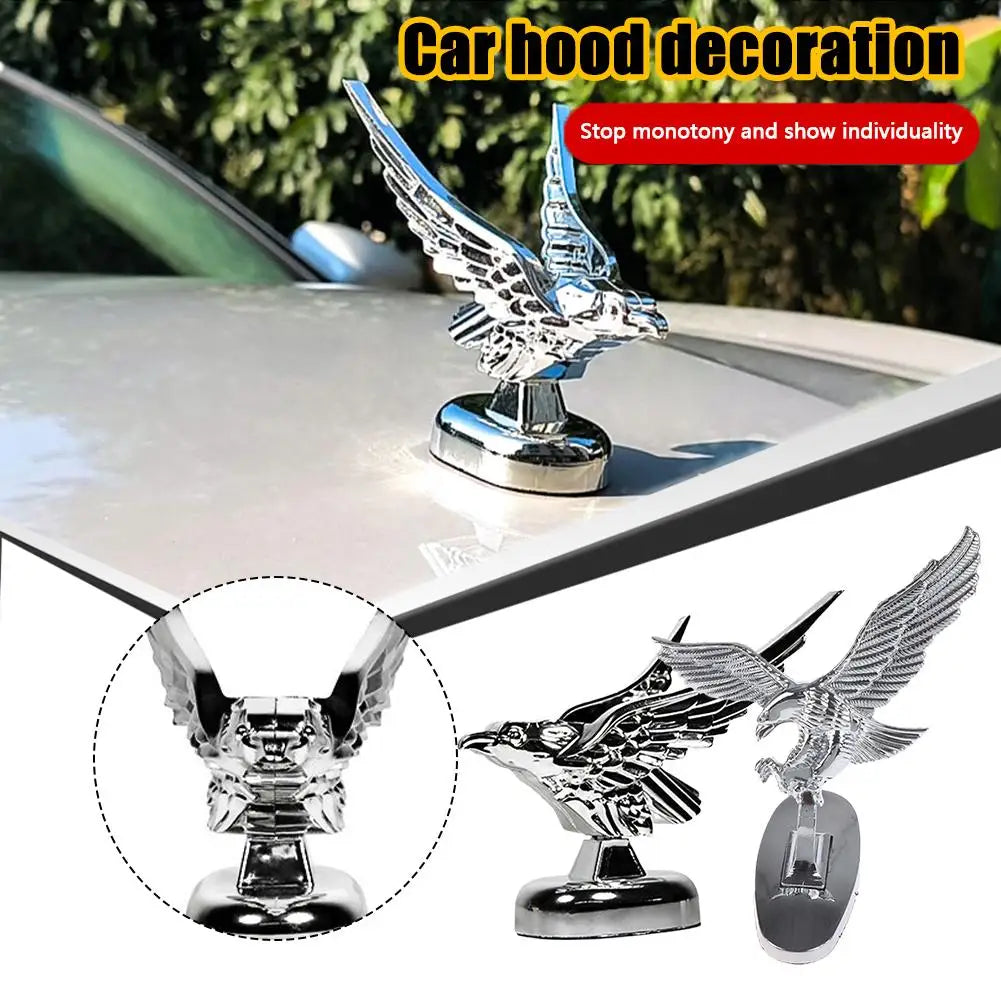 3D Flying Eagle Car Hood Ornament Badge | ABS Plastic Decal Car Hood Ornament QXL