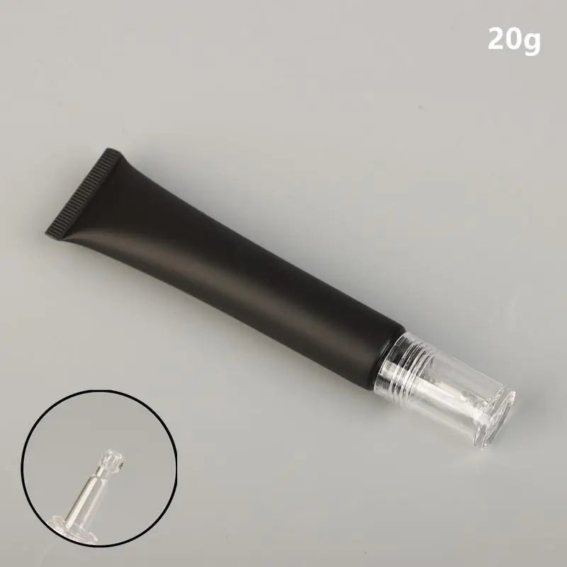 20g Refillable Cosmetic Soft Tube | Dropper Bottle for Serums Refillable Cosmetic Tube QXL Black