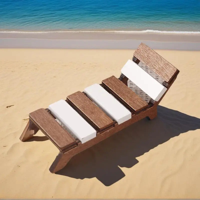 1:12 Miniature Beach Chair Lounger | Dollhouse Furniture Dollhouse Miniature QXL