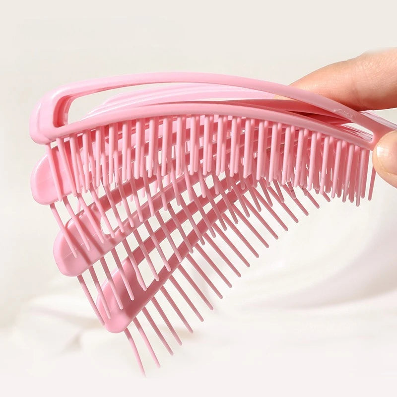 Shell Shape Volumizing Hairbrush | Detangling Paddle Vented Comb Volumizing Hair Brush QXL