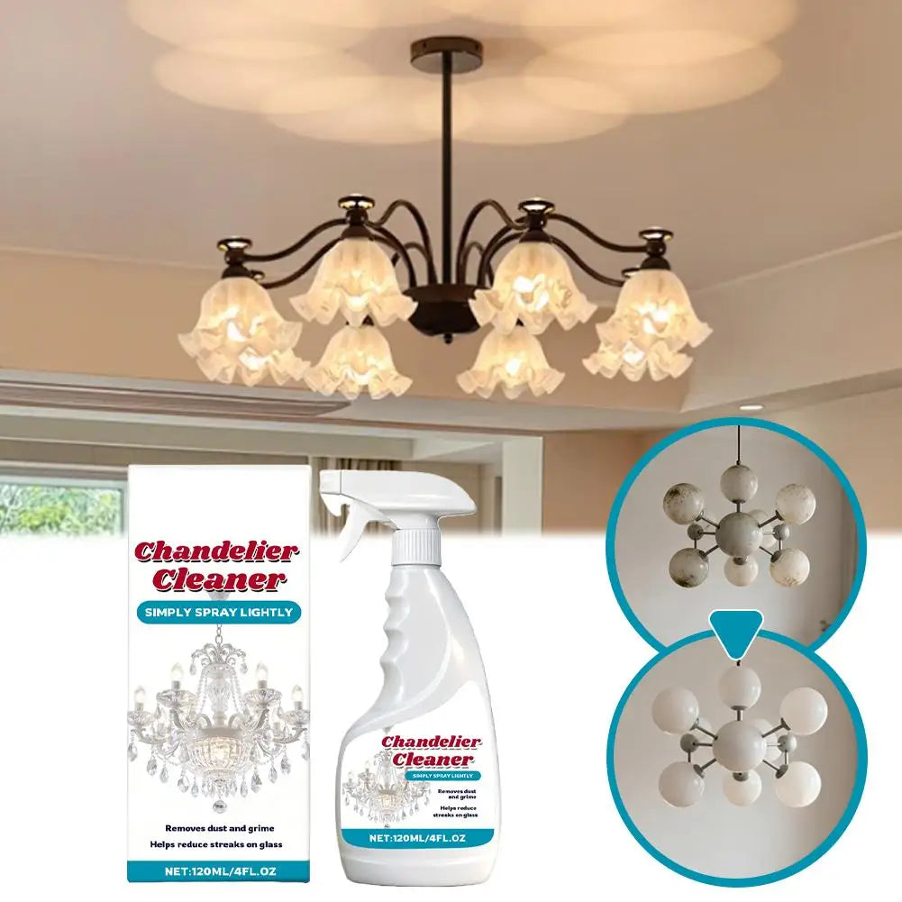 Crystal Chandelier Cleaner Spray – Streak-Free 120ml Chandelier Cleaner Spray QXL