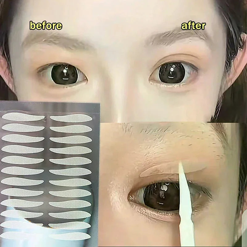 Invisible Double Eyelid Tape Stickers | 72–256 Pcs Waterproof Eyelid Tape Stickers QXL