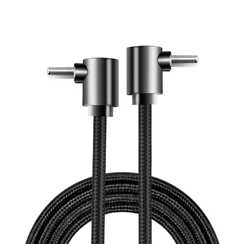 60W USB-C PD Fast Charging Cable 90° Angle | iPhone & MacBook USB-C Charging Cable QXL Double elbow 0.5m