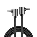 60W USB-C PD Fast Charging Cable 90° Angle | iPhone & MacBook USB-C Charging Cable QXL Double elbow 0.5m