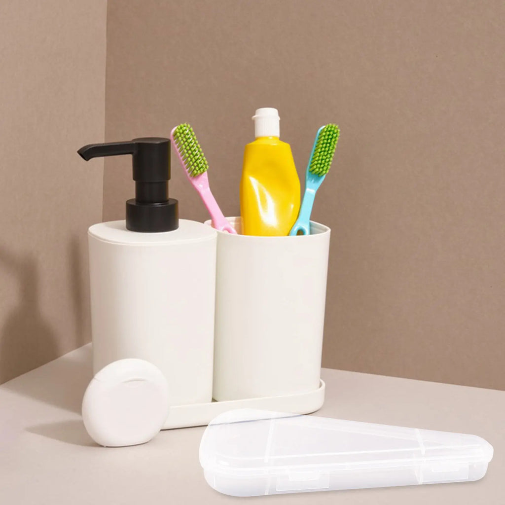 5-Pack Transparent Toothbrush Travel Cases & Storage Organizer Toothbrush Travel Case QXL