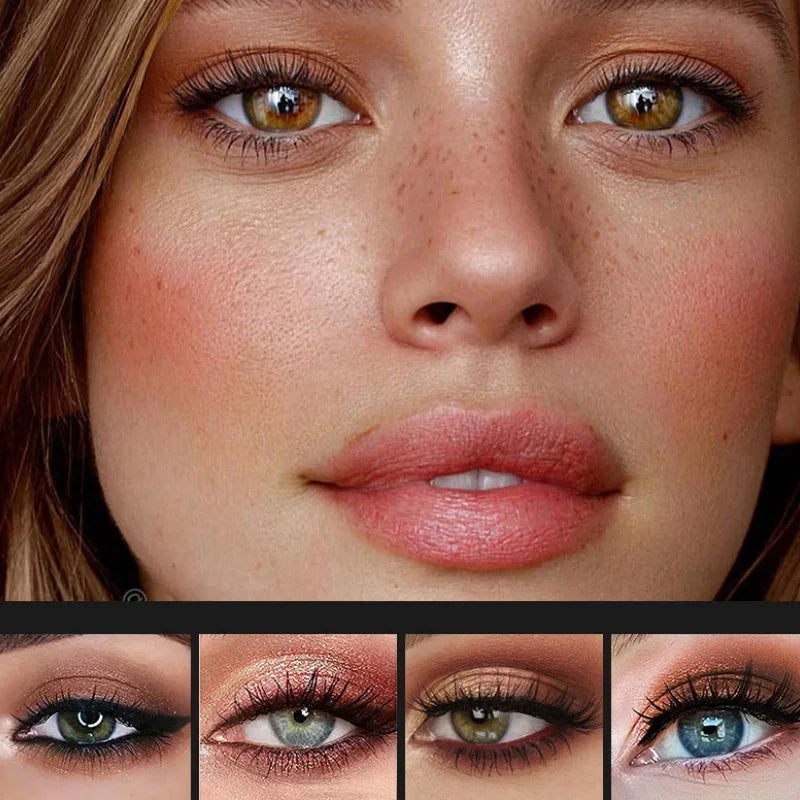 Fit Colors 12-Color Eyeshadow Palette | Matte & Shimmer Earthy Eyeshadow Palette QXL