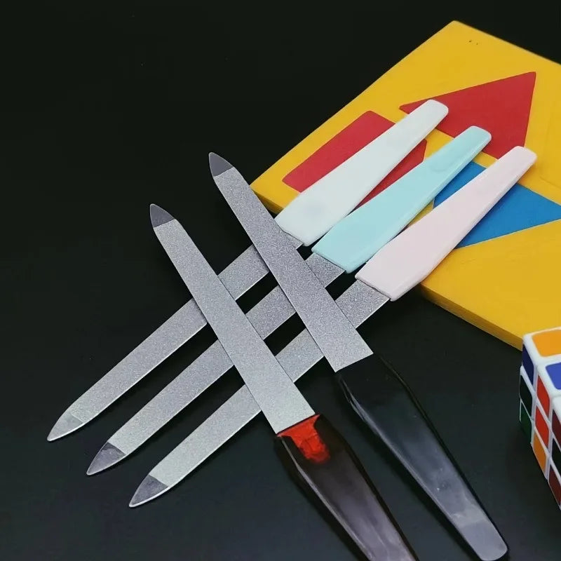 7-Piece Double-Sided Nail File Set | Stainless Steel Manicure Nail File Set QXL