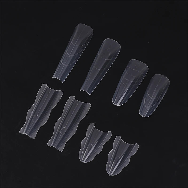 60-Pc Sandwich Dual Nail Forms | Quick Extension Molds Nail Extension Forms QXL