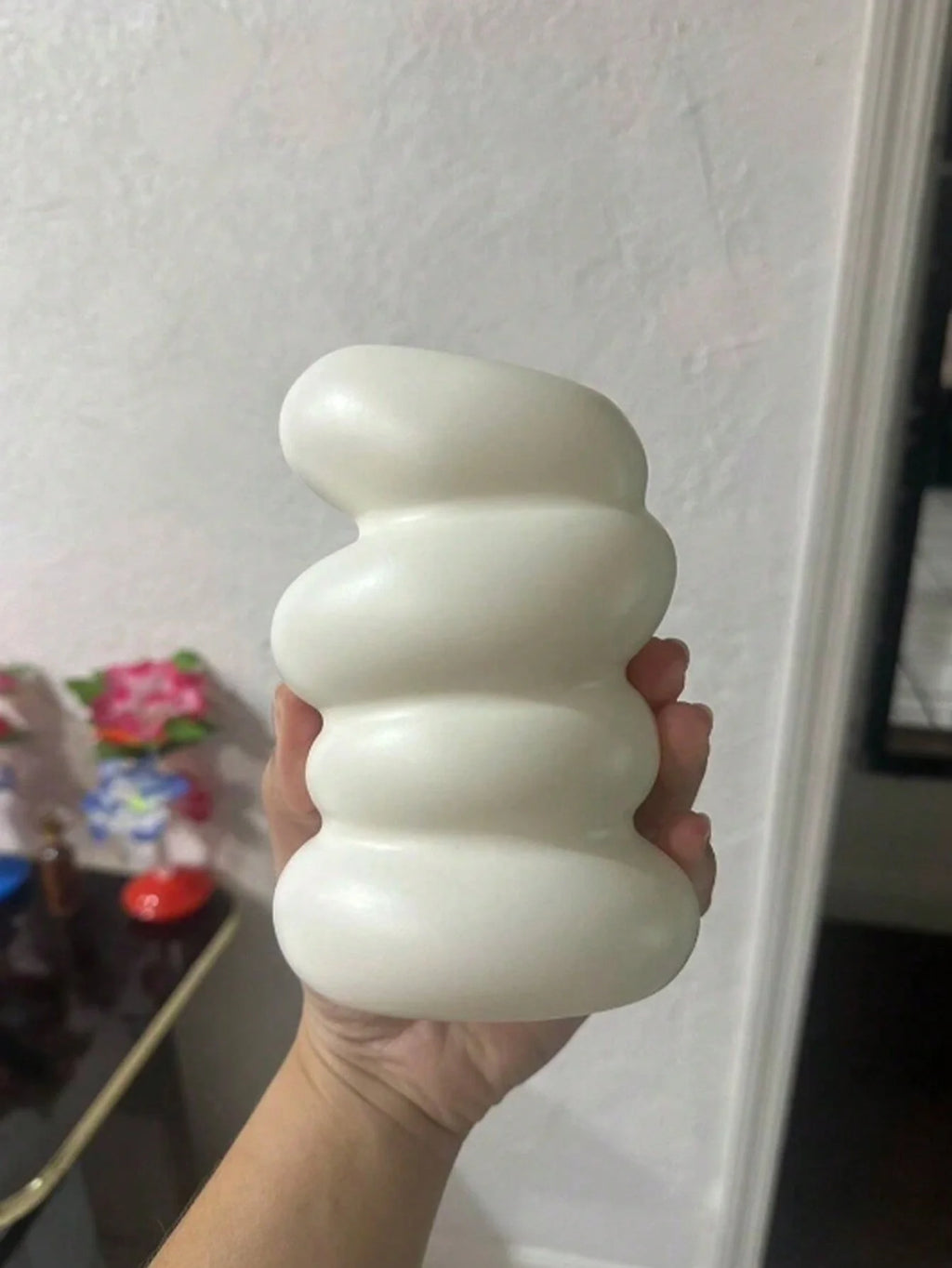 Simple Solid Color Plastic Vase | Home Flower Arrangement Décor Decorative Vase QXL