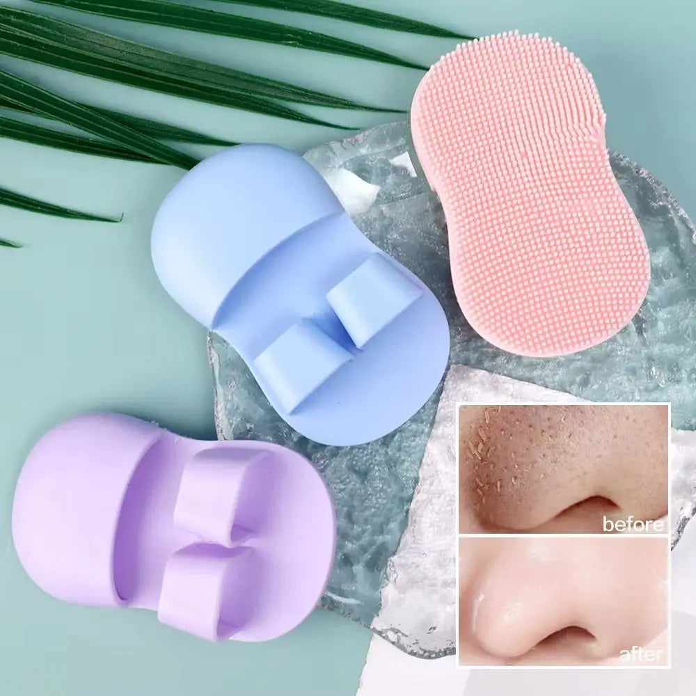 Silicone Mini Facial Cleansing Brush | Soft Face Scrubber Facial Cleansing Brush QXL