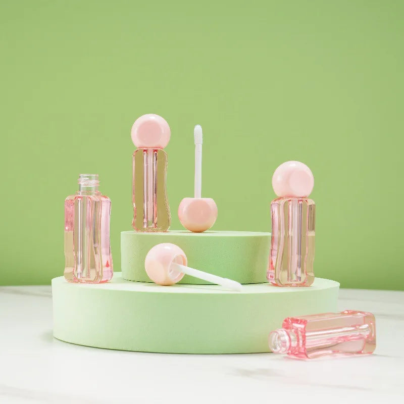 3ml Wavy Pink Empty Lip Gloss Tubes | DIY Lip Oil Containers Lip Gloss Containers QXL