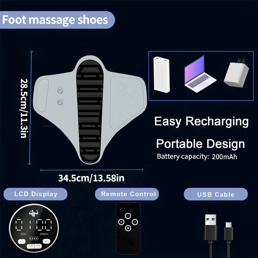 Smart EMS & TENS Foot Massager | Home Spa Recovery Device EMS Foot Massager QXL