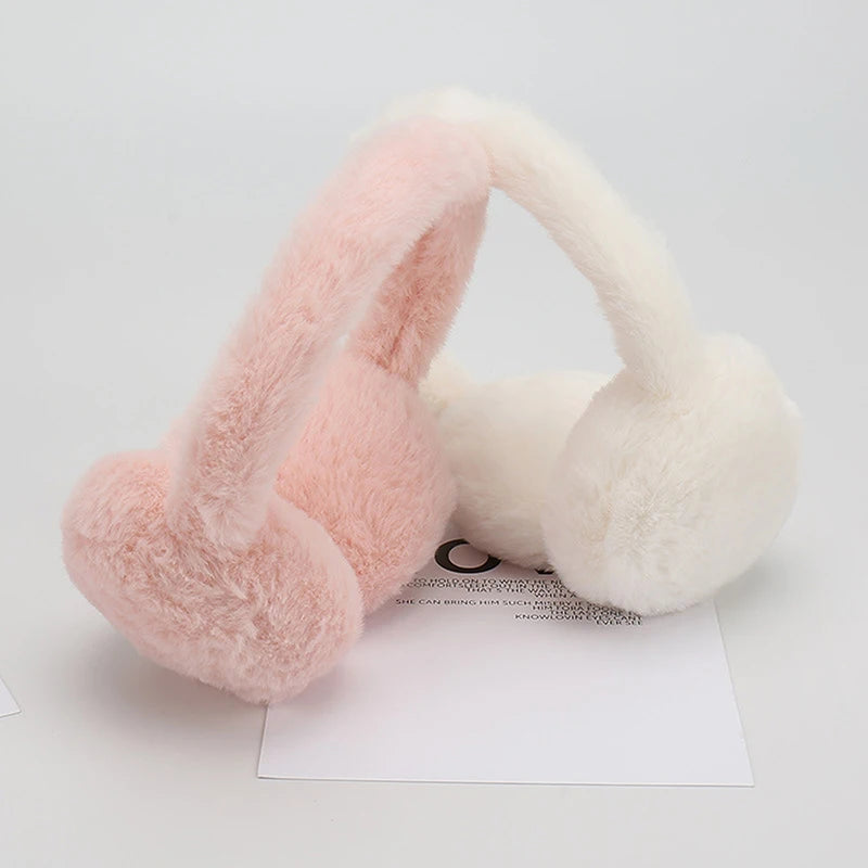 Soft Plush Foldable Ear Warmers | Winter Earmuffs Winter Ear Warmers QXL