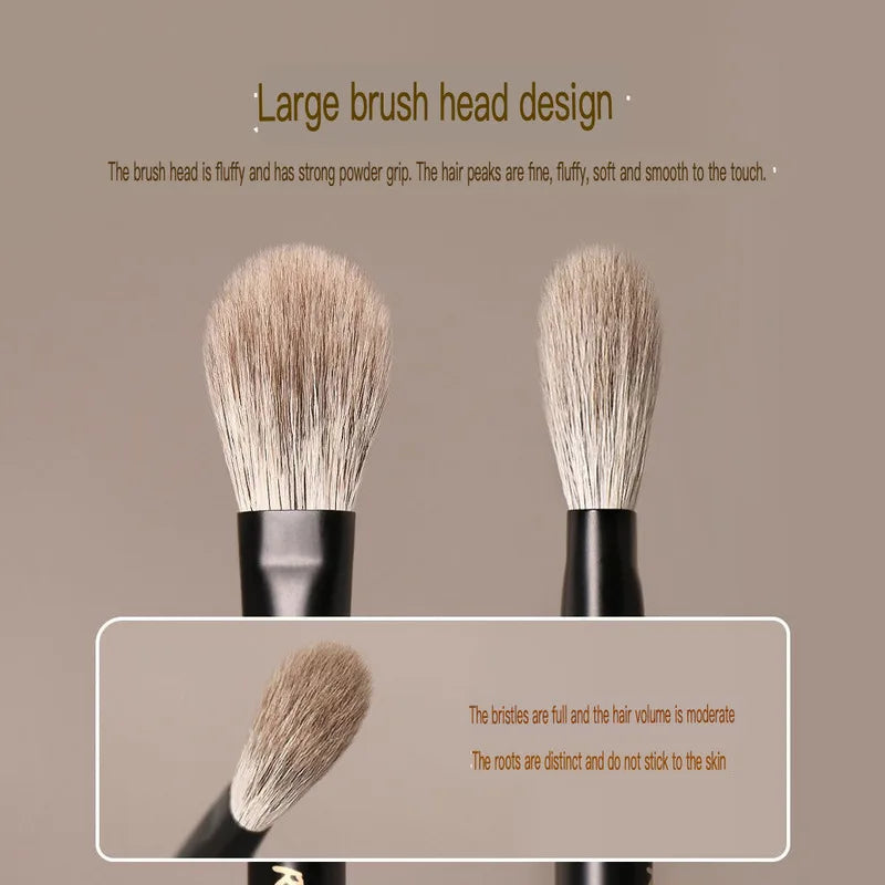 T29 Large Eyeshadow Brush | Soft Goat Hair Ebony Handle Eyeshadow Brush QXL