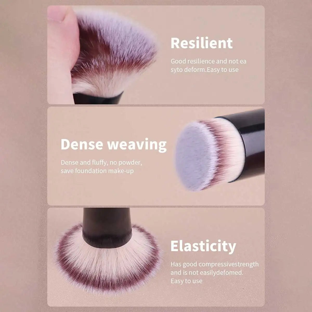 LUXEBLEND 2-Pack Dual-Head Powder & Blush Makeup Brushes Dual-Head Makeup Brush QXL