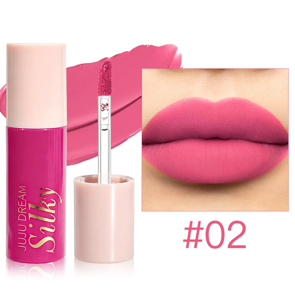JUJU Dream Matte Lip Tint & Gloss | Waterproof, Non-Sticky Matte Lip Tint Gloss QXL 02 100g