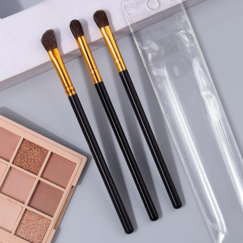 3-Piece Horsehair Eyeshadow Brush Set | Blend, Shade & Define Eyeshadow Brush Set QXL