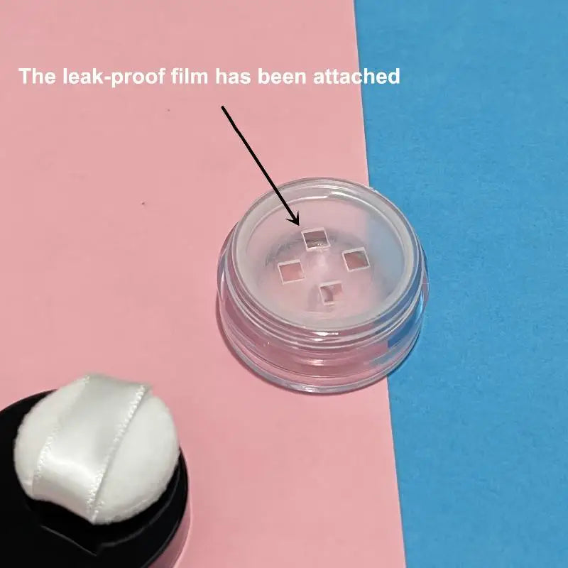 3g Refillable Loose Powder Jar with Sifter & Makeup Puff Loose Powder Jar QXL