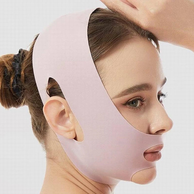 Adjustable V-Face Sculpting Bandage | Chin & Cheek Lifting Mask Face Sculpting Bandage QXL